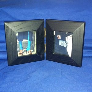 Black Wood Dual Picture Frame by Umbra